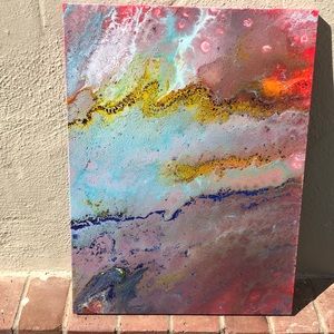 Original acrylic pour painting